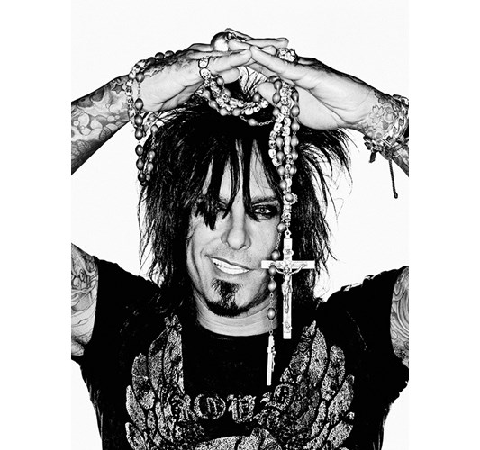 Rainer Hosch - "Nikki Sixx" Los Angeles 2007 - Inkjet eco-solvent print on 265 grms MLFD grafiprint paper  Edition of 5 + 2 AP - 104 x 136 cm, 41 x 53.5 in