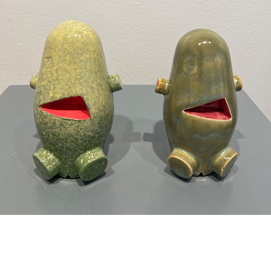 Jud Bergeron - My Pal Foot Foot (Small), 2020 - Slip cast and hand glazed ceramic - 15 x 9 x 9 cm, 6 x 2.5 x 2.5 in