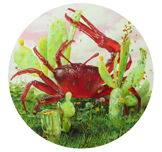 Martin Wittfooth - “Orenda” 2021 - Oil on canvas - 92 cm, 36 in