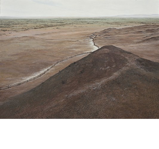 Zhou Chen - "Silk Road" 2022 - Tempera on panel - 60 x 80 cm, 23,5 x 31,5 in