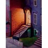 Taylor Schultek - Strange Neighbors - Oil on panel - 40,6 x 30,5 cm, 16 x 12 in