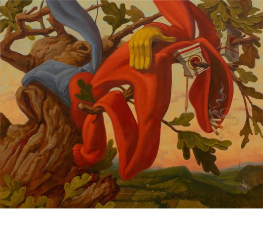 Zachary Lank - Lucky Strike, 2024 - Oil on canvas - 60 x 76 cm, 24 x 30 in