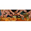 German Tellez - Scrambled Eggs, 2025 - Oil on linen - 38 x 86 cm, 15 x 34 in