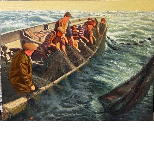 Ryan Davis - Ryan Davis “The Ten Brave Men” 2025 - Oil on panel, - 60 x 76 cm, 24 x 30 in