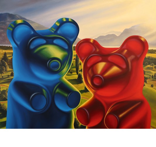 Landon Bailey Higgins - "Lover's Valley" 2026, - oil on linen, - 107 x 131 cm, 42 x 51.5 in